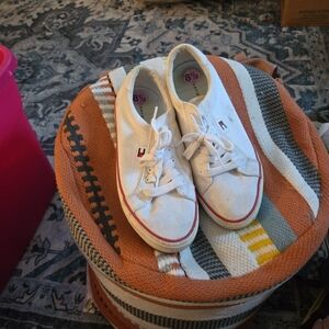 Tommy Hilfiger Shoes Womens 8.5 M Odesi Casual Sneakers White Canvas Lace Up Low